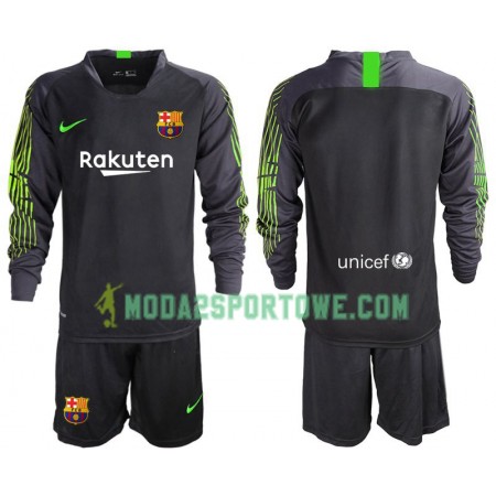 Koszulka FC Barcelona Bramkarska Dziecięcy Wyjazdowe Stroje Piłkarskie 2019/20 Długi Rękaw